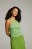 August Piquant Green Tank Top sold by Chaser