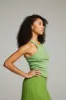 August Piquant Green Tank Top sold by Chaser