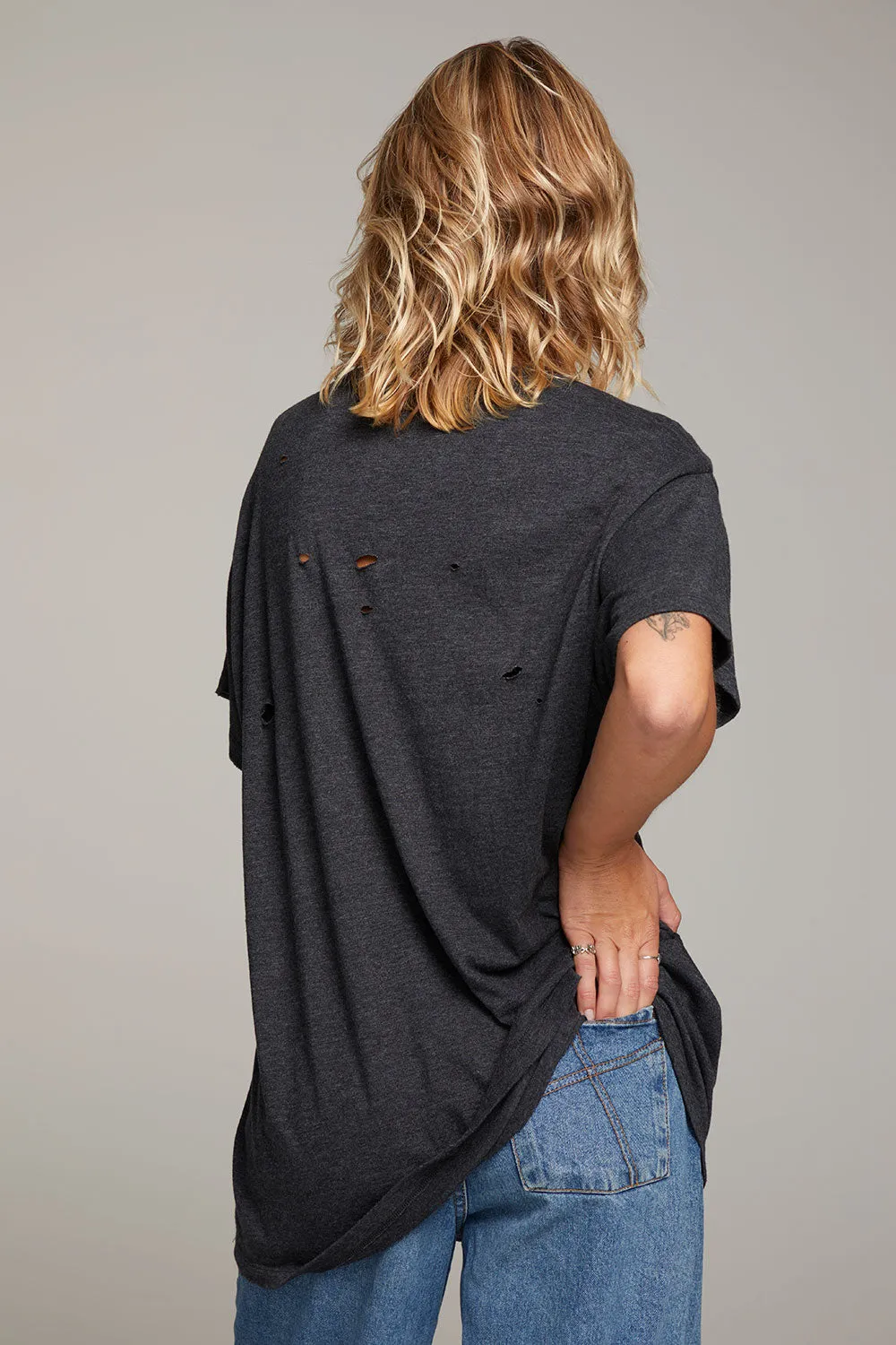 Rolling Stones Classic Logo Distressed Tee sold by Chaser product image thumbnail 5