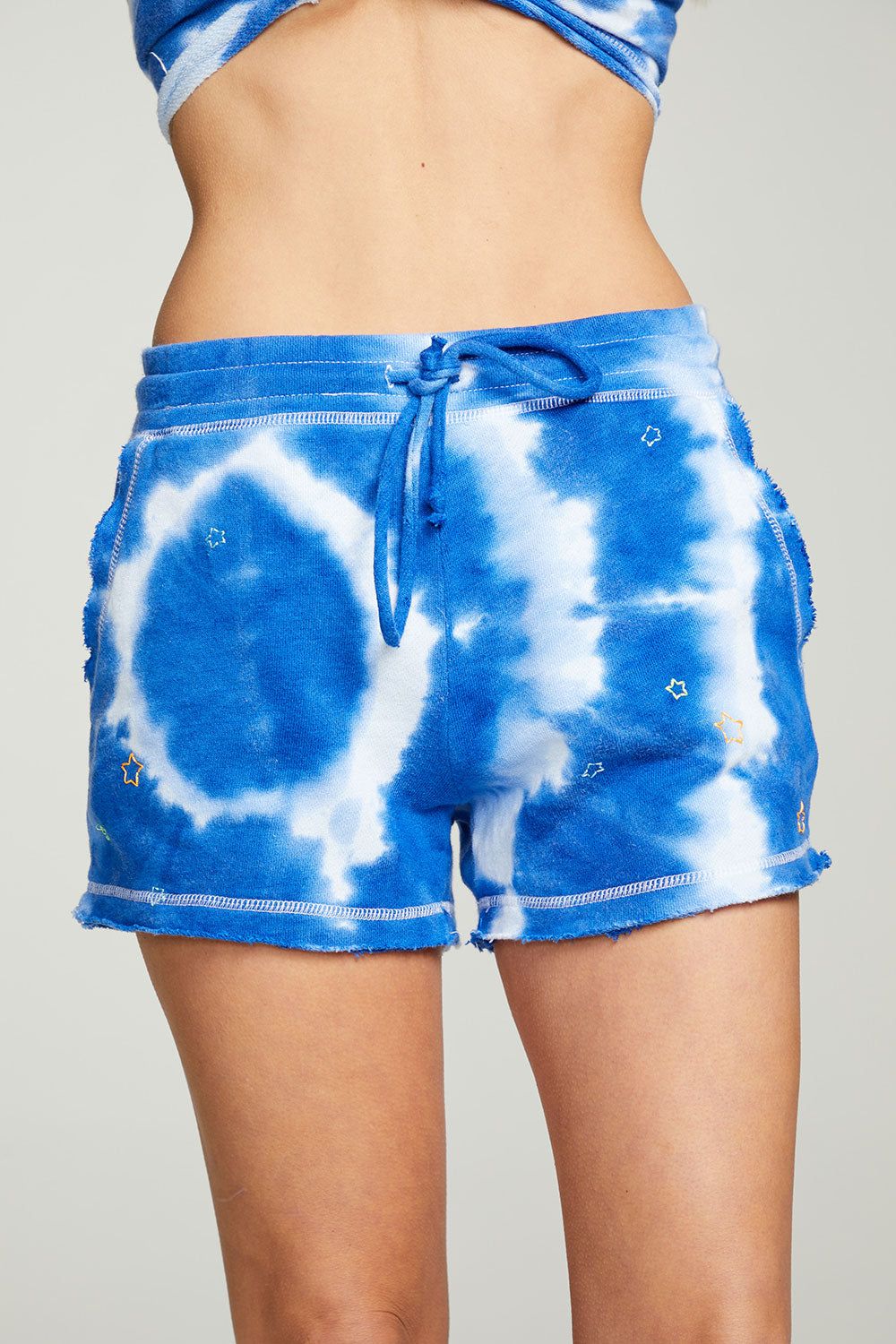 Tie Dye Star Shorts sold by Chaser