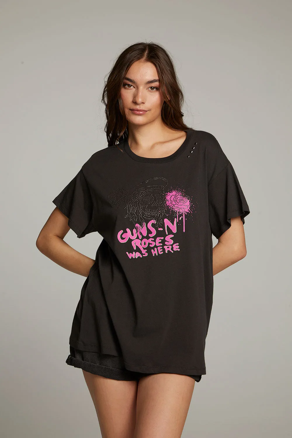 Gun n' Roses Studded Skull Tee sold by Chaser