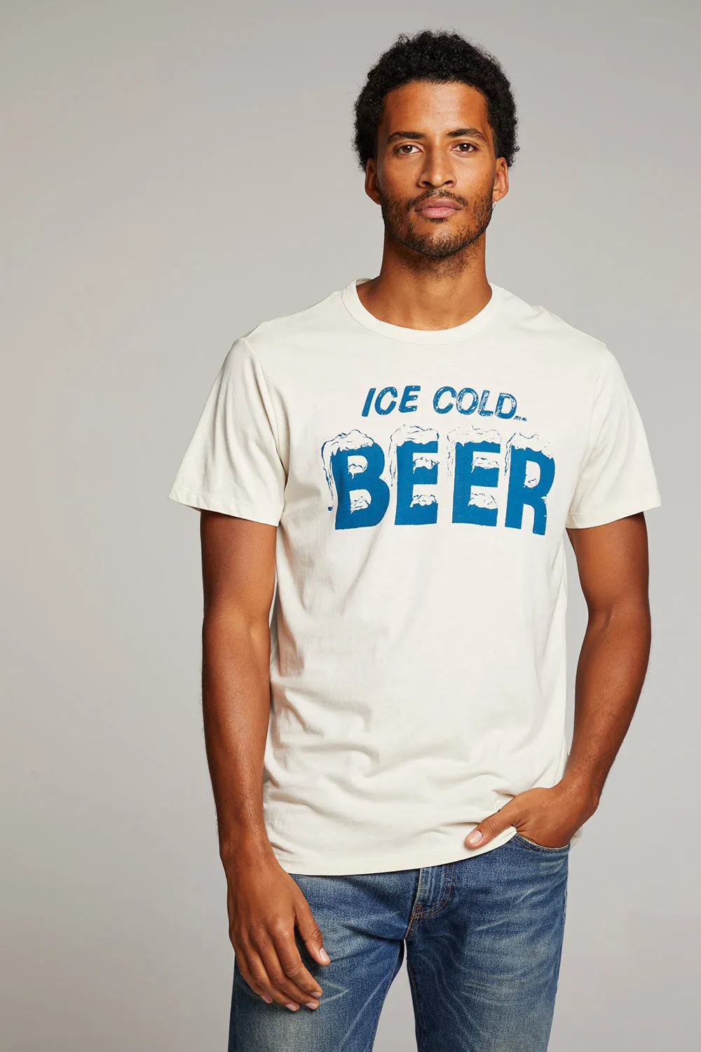 Ice Cold Beer Mens Tee sold by Chaser