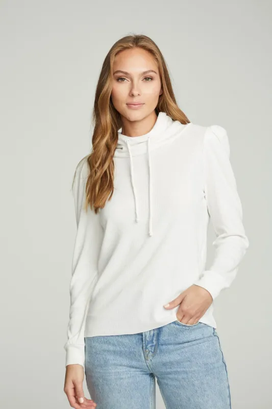 Puff Sleeve Funnel Neck Tee sold by Chaser