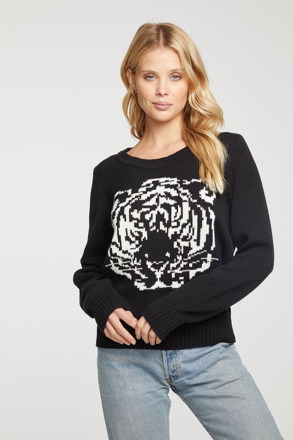 Cotton Blend Long Sleeve Crew Neck Pullover sold by Chaser product image thumbnail 2