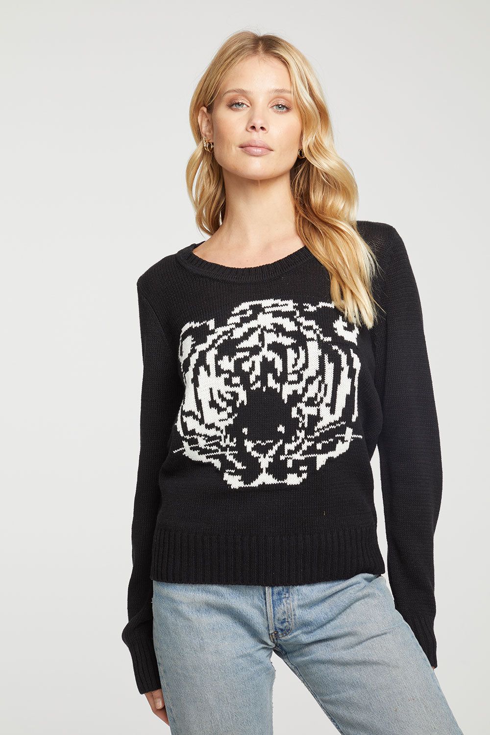 Cotton Blend Long Sleeve Crew Neck Pullover sold by Chaser product image thumbnail 3