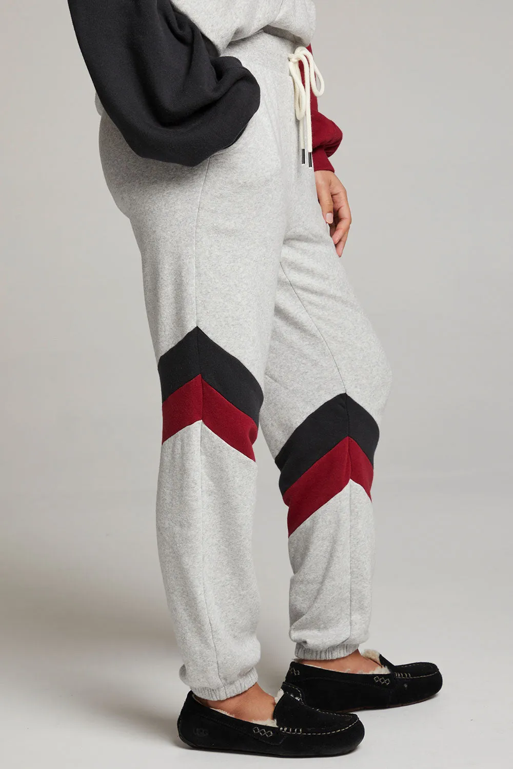 Skull Fire Color Block Joggers sold by Chaser product image thumbnail 5