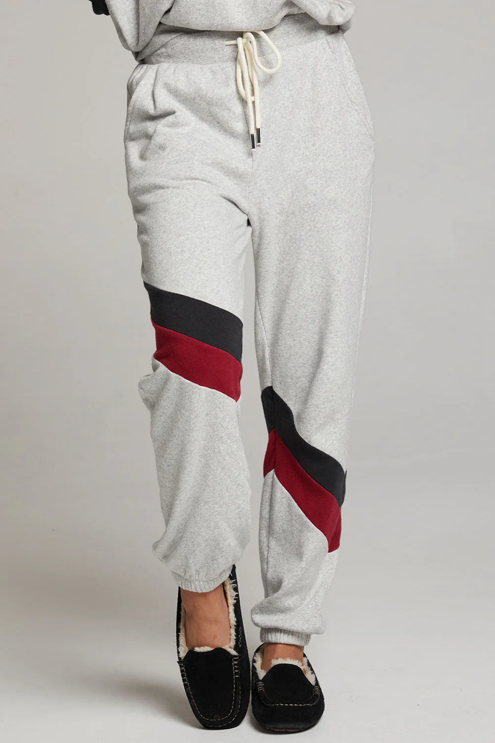 Skull Fire Color Block Joggers sold by Chaser product image thumbnail 4