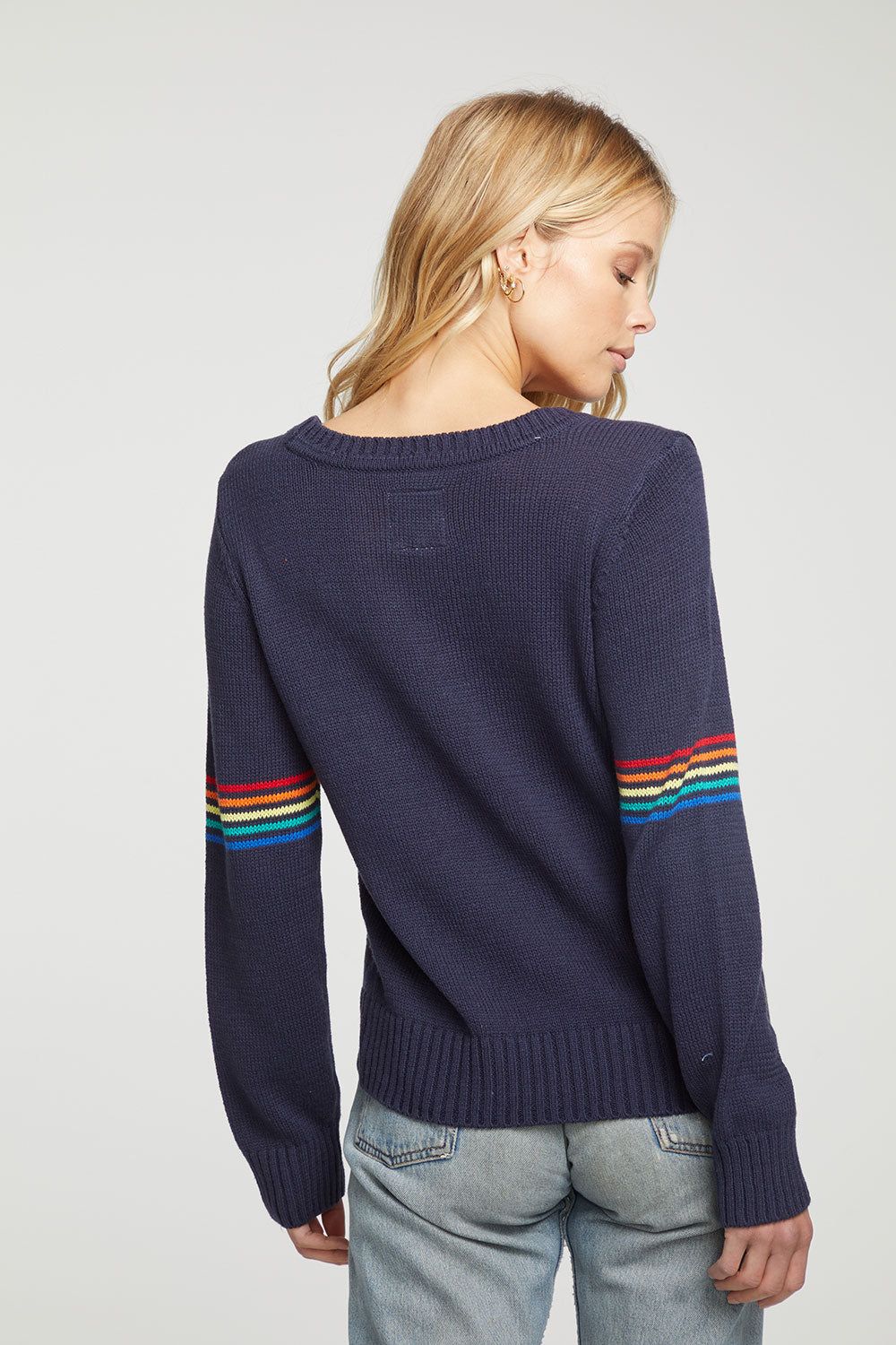 Ski Cotton Blend Long Sleeve Crew Neck Pullover sold by Chaser product image thumbnail 4