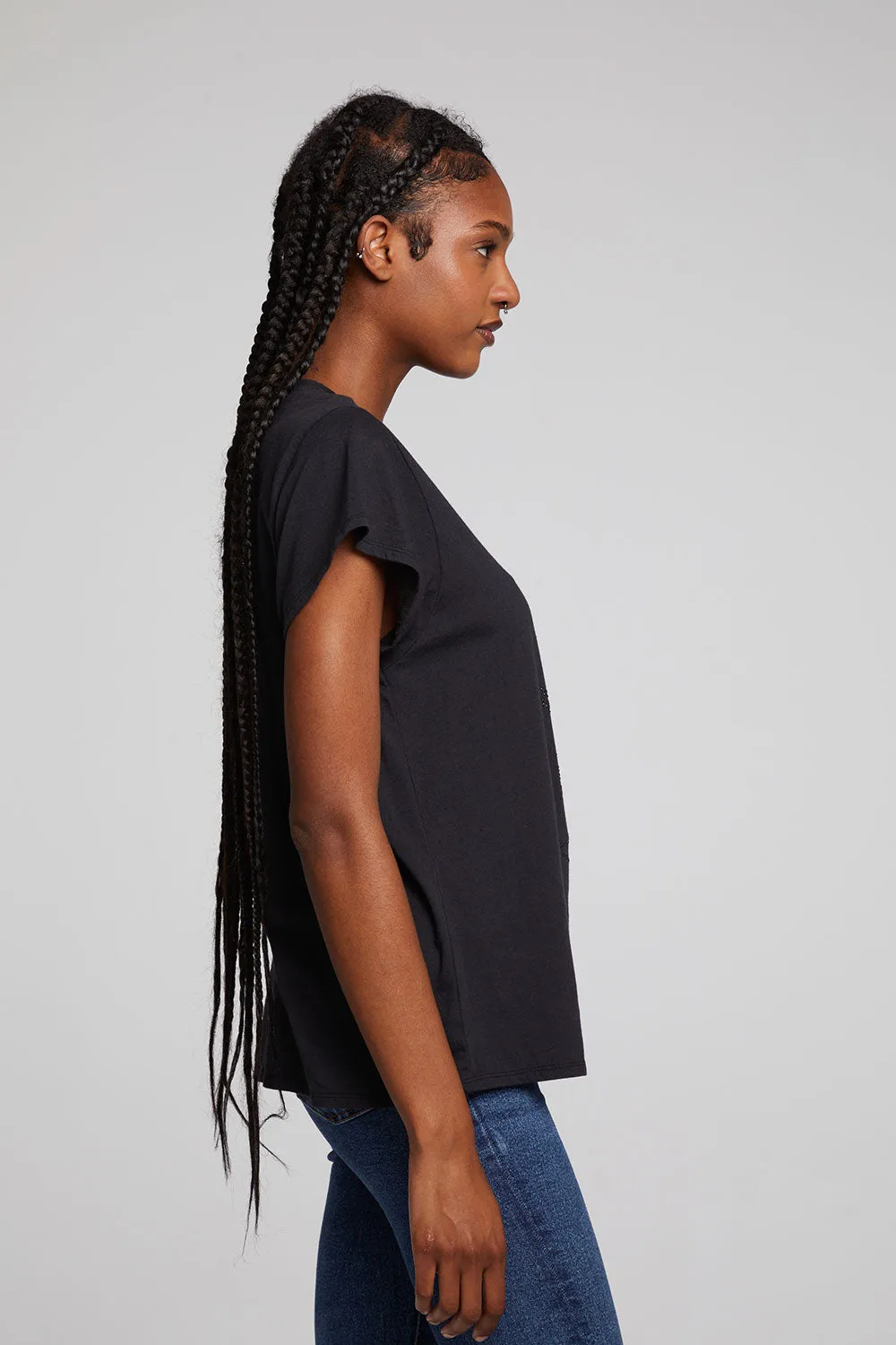 Rhinestone Eagle Tee sold by Chaser product image thumbnail 4