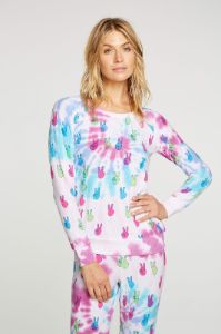 Tie Dye Peace Out Pullover sold by Chaser