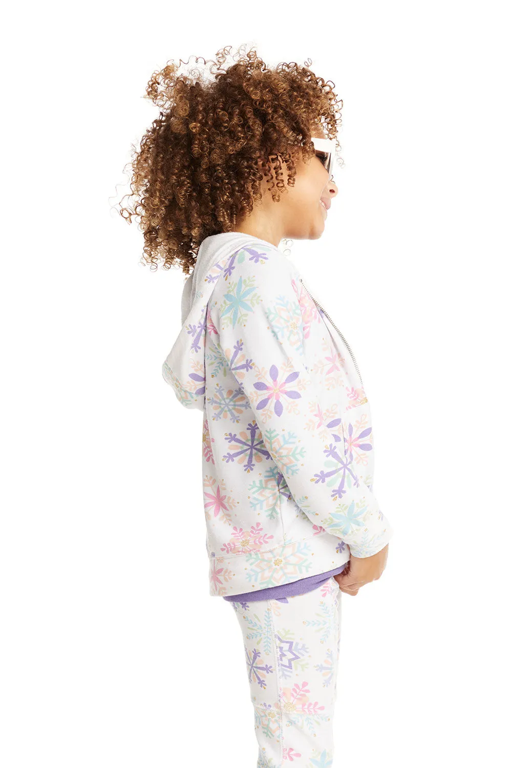 Snowflake Zip Up Hoodie sold by Chaser product image thumbnail 2