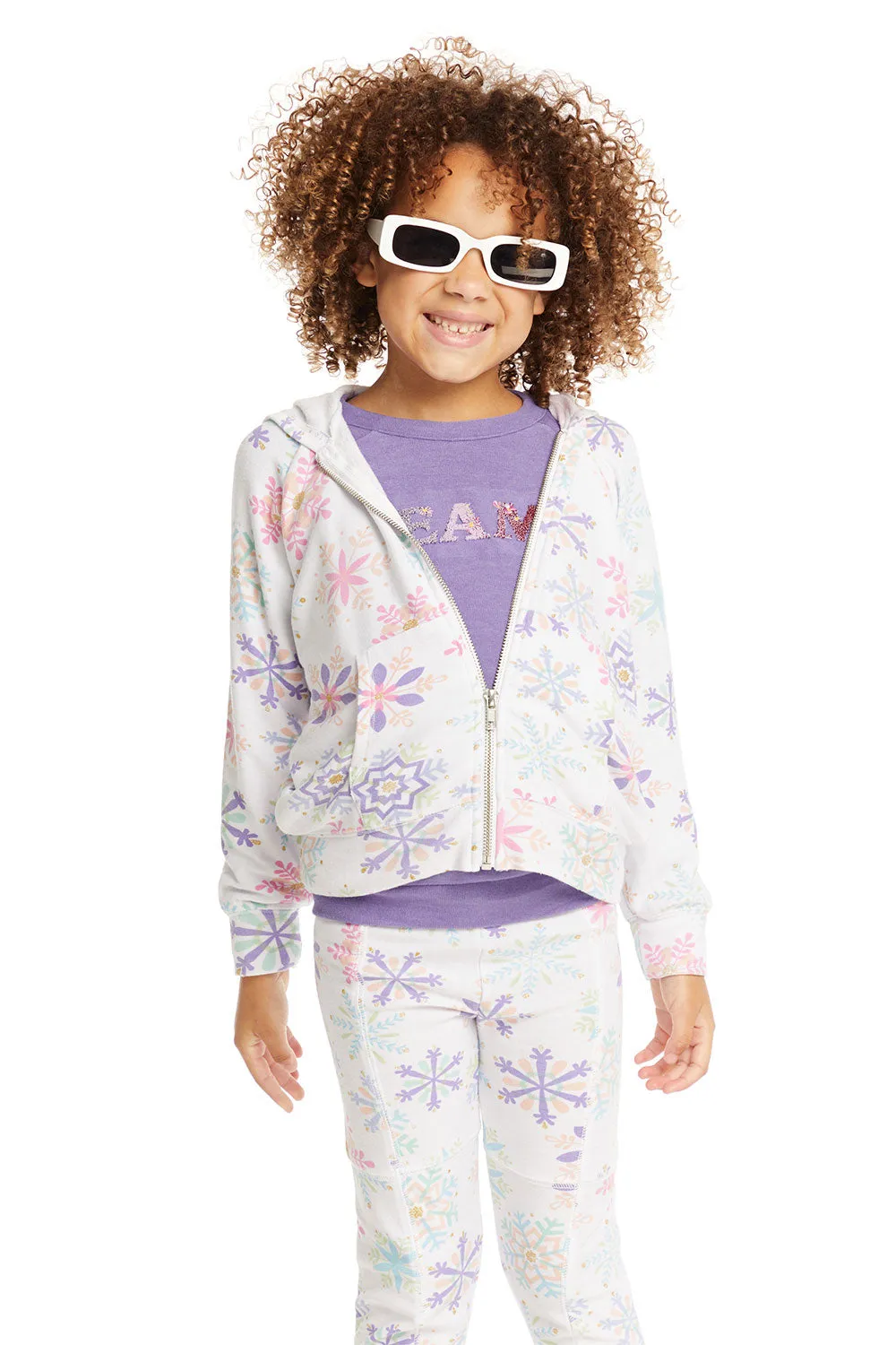 Snowflake Zip Up Hoodie sold by Chaser