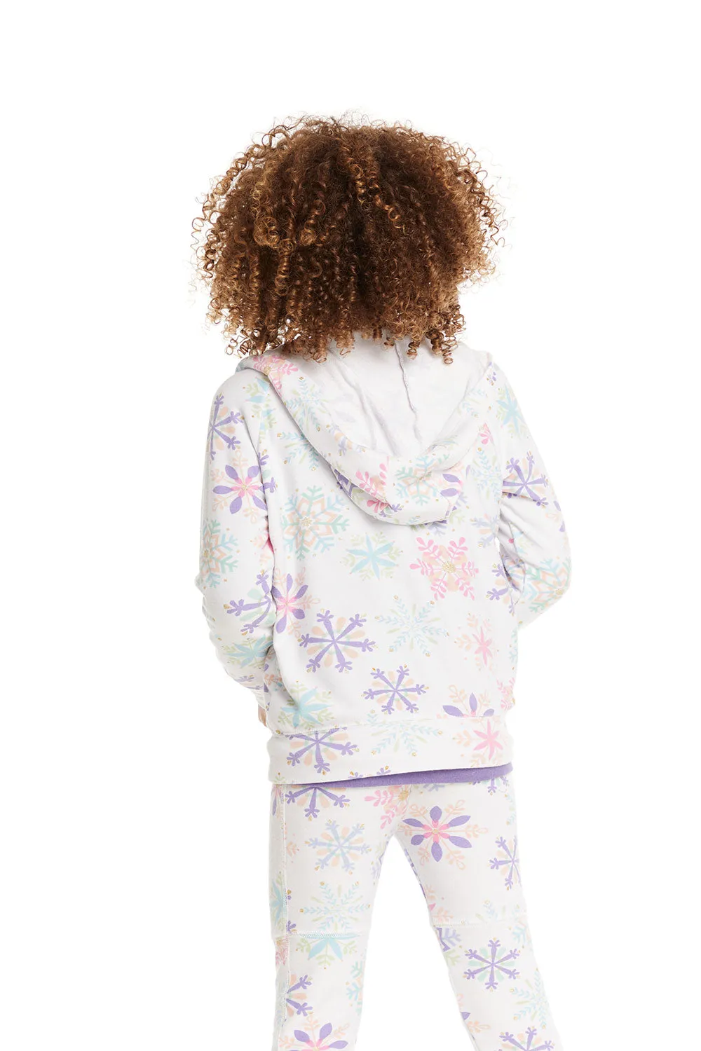 Snowflake Zip Up Hoodie sold by Chaser product image thumbnail 3