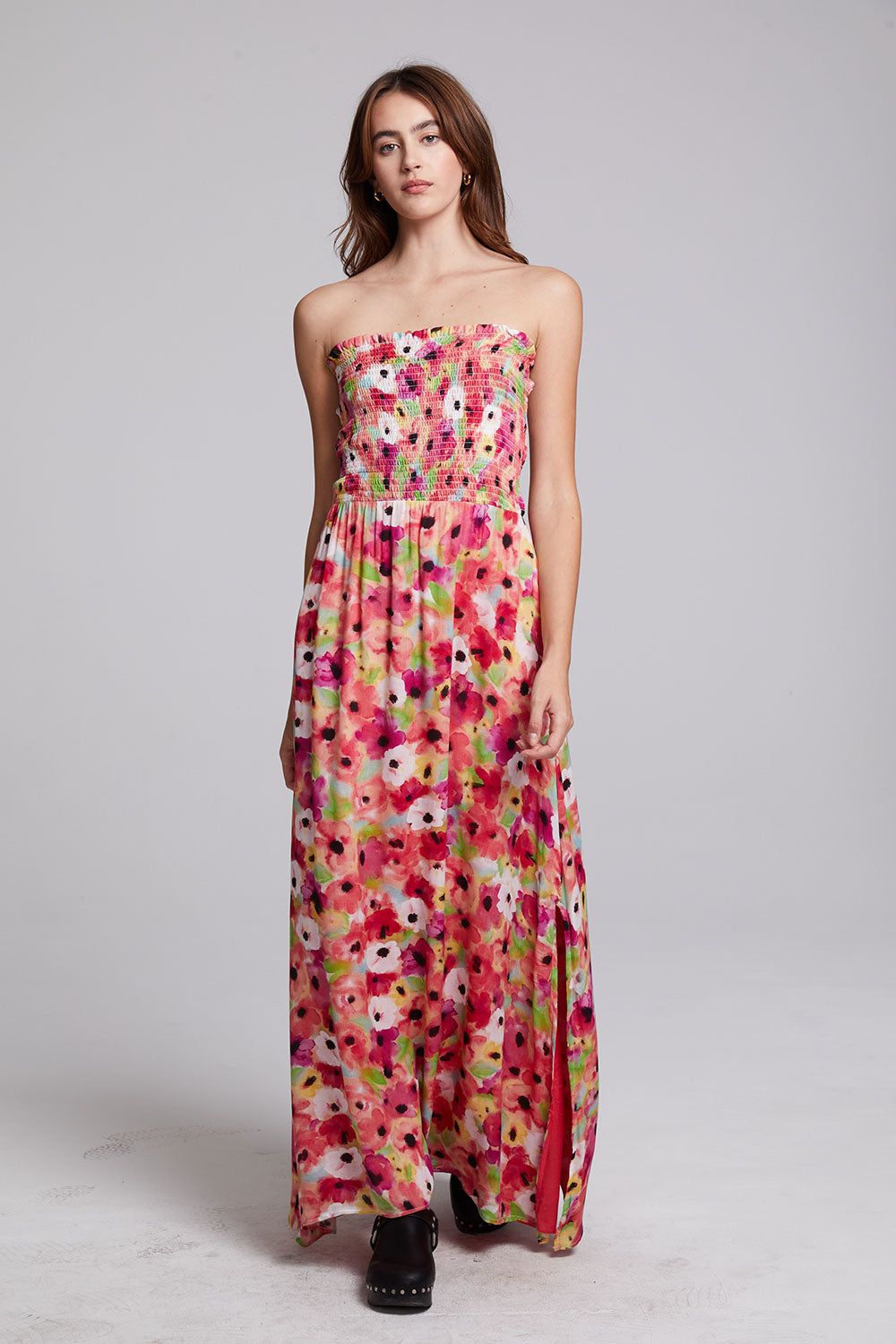 Anita Poppy Floral Maxi Dress sold by Chaser
