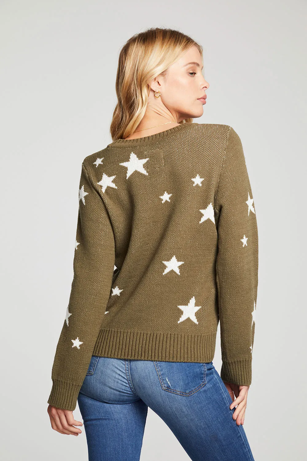 Military Stars Sweater sold by Chaser product image thumbnail 2