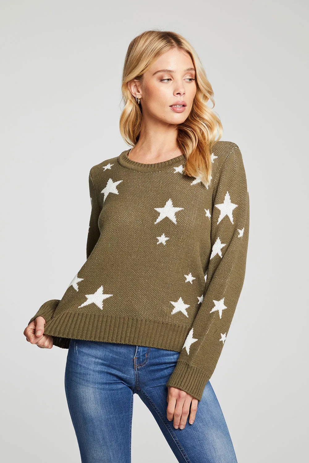 Military Stars Sweater sold by Chaser product image thumbnail 3