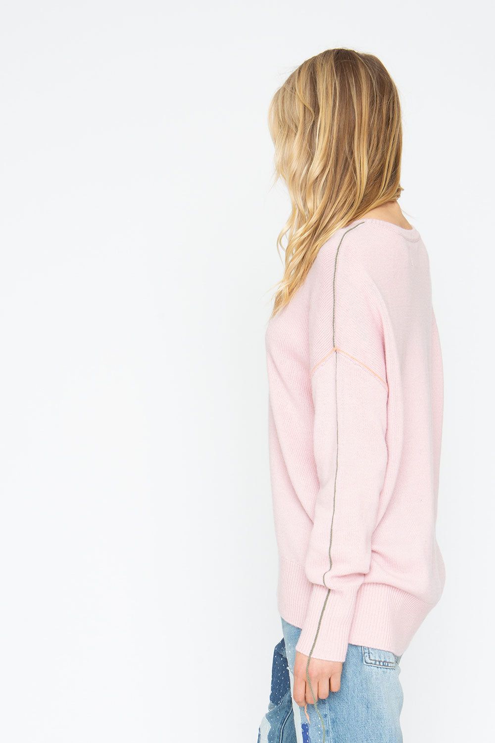 Bubble Sweater - Powder Pink sold by Chaser product image thumbnail 4