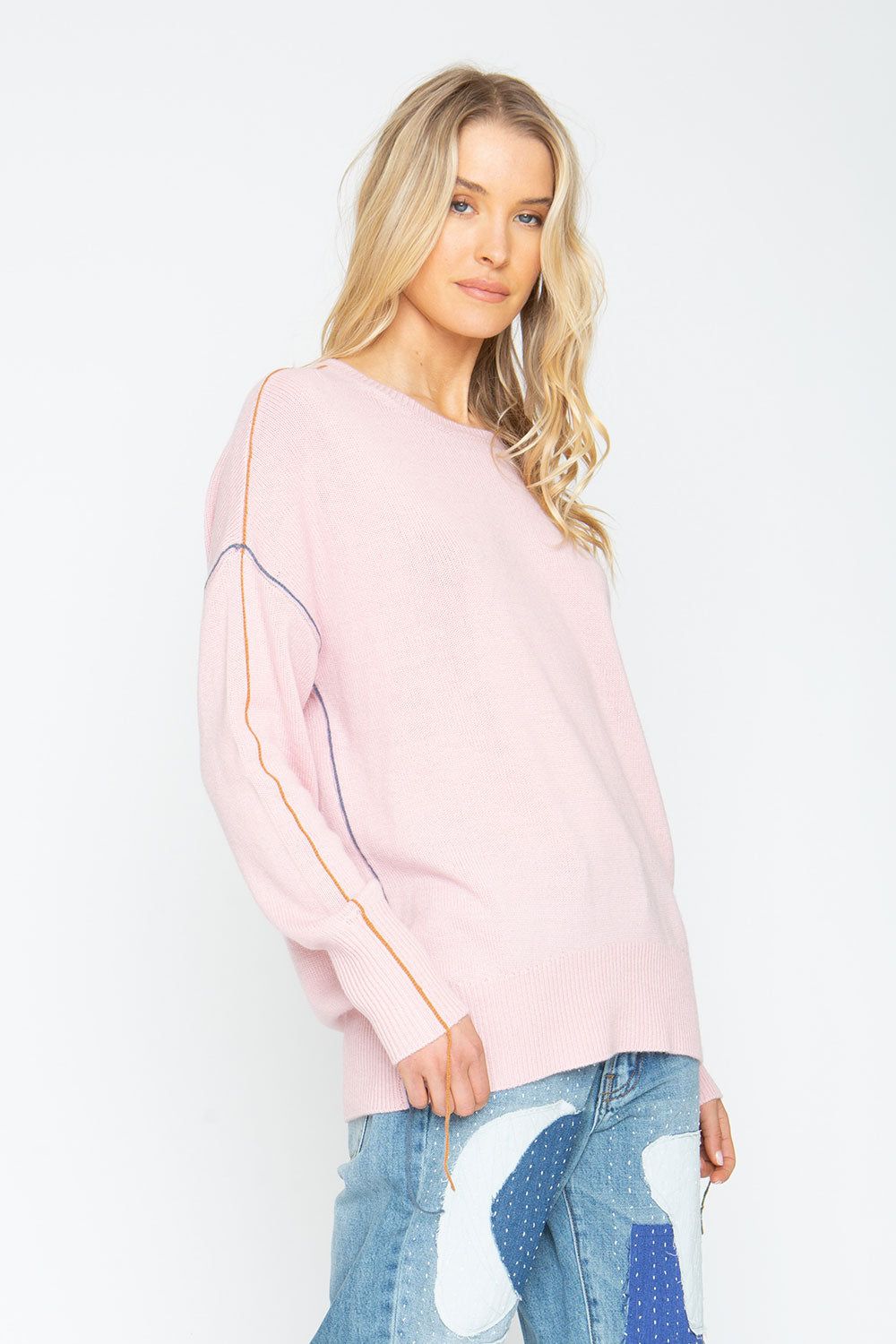 Bubble Sweater - Powder Pink sold by Chaser product image thumbnail 2