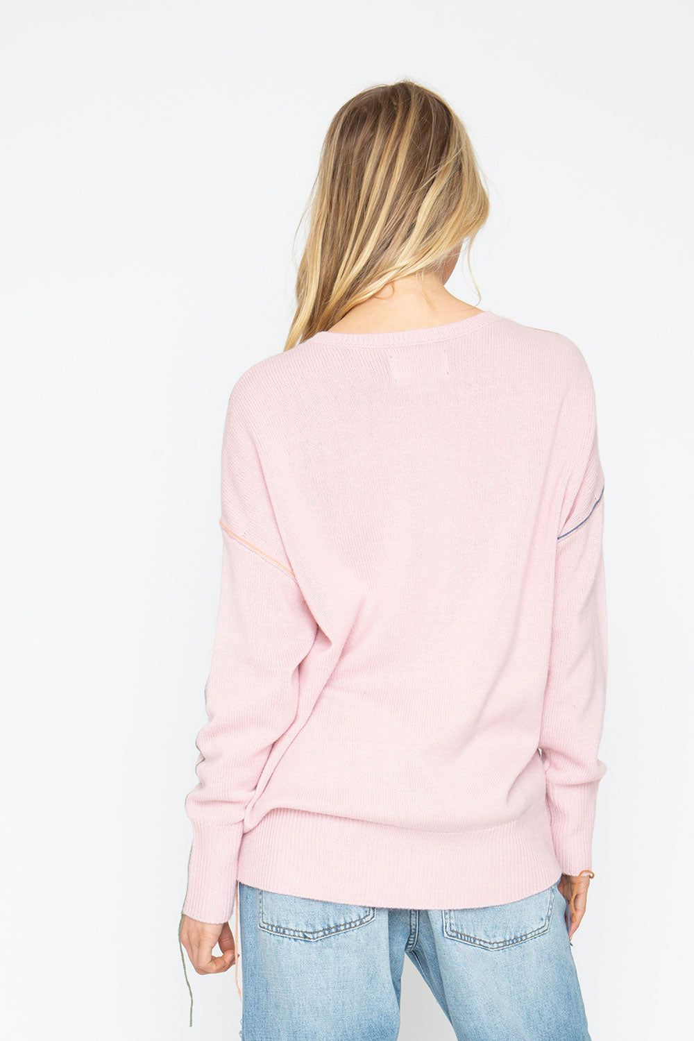 Bubble Sweater - Powder Pink sold by Chaser product image thumbnail 3