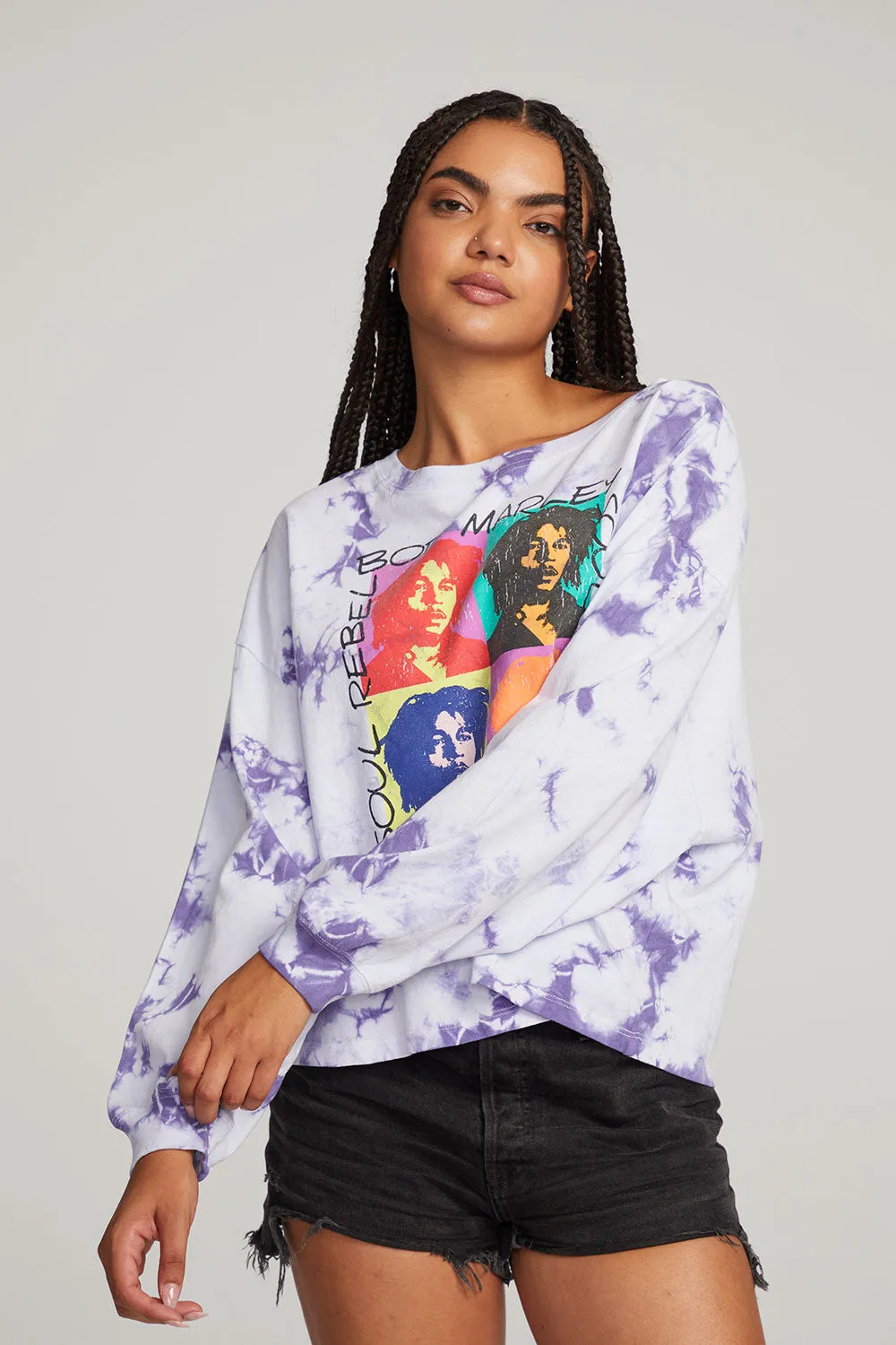 Bob Marley Soul Rebel Long Sleeve Tee sold by Chaser product image thumbnail 5