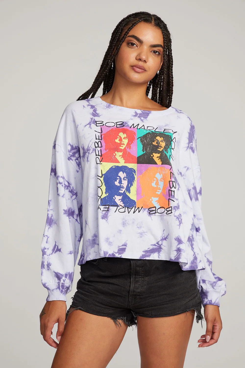 Bob Marley Soul Rebel Long Sleeve Tee sold by Chaser product image thumbnail 3