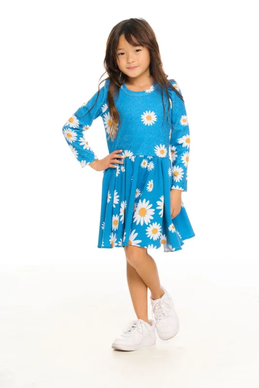 Puff Long Sleeve Dress With Twirl Skirt sold by Chaser