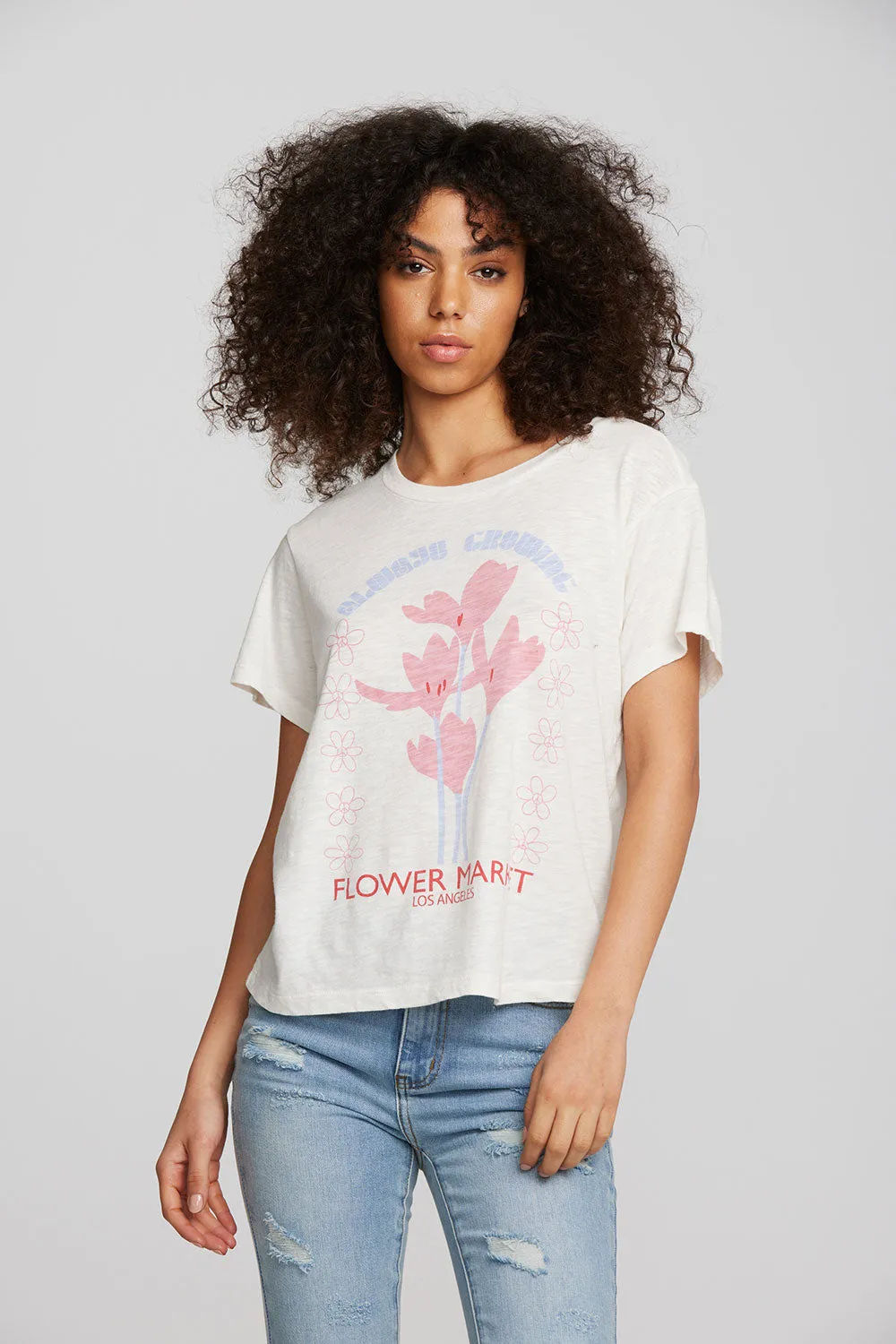 Flower Market Tee sold by Chaser product image thumbnail 4