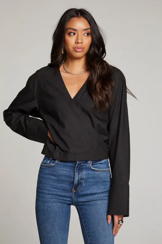 Haleyy Licorice Blouse sold by Chaser