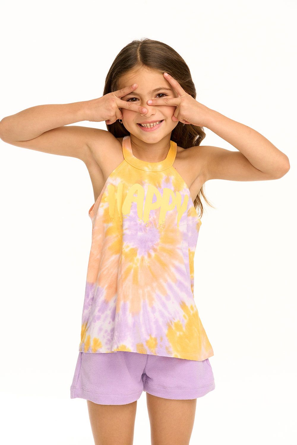 Happy Flouncy High Neck Tank sold by Chaser product image thumbnail 2