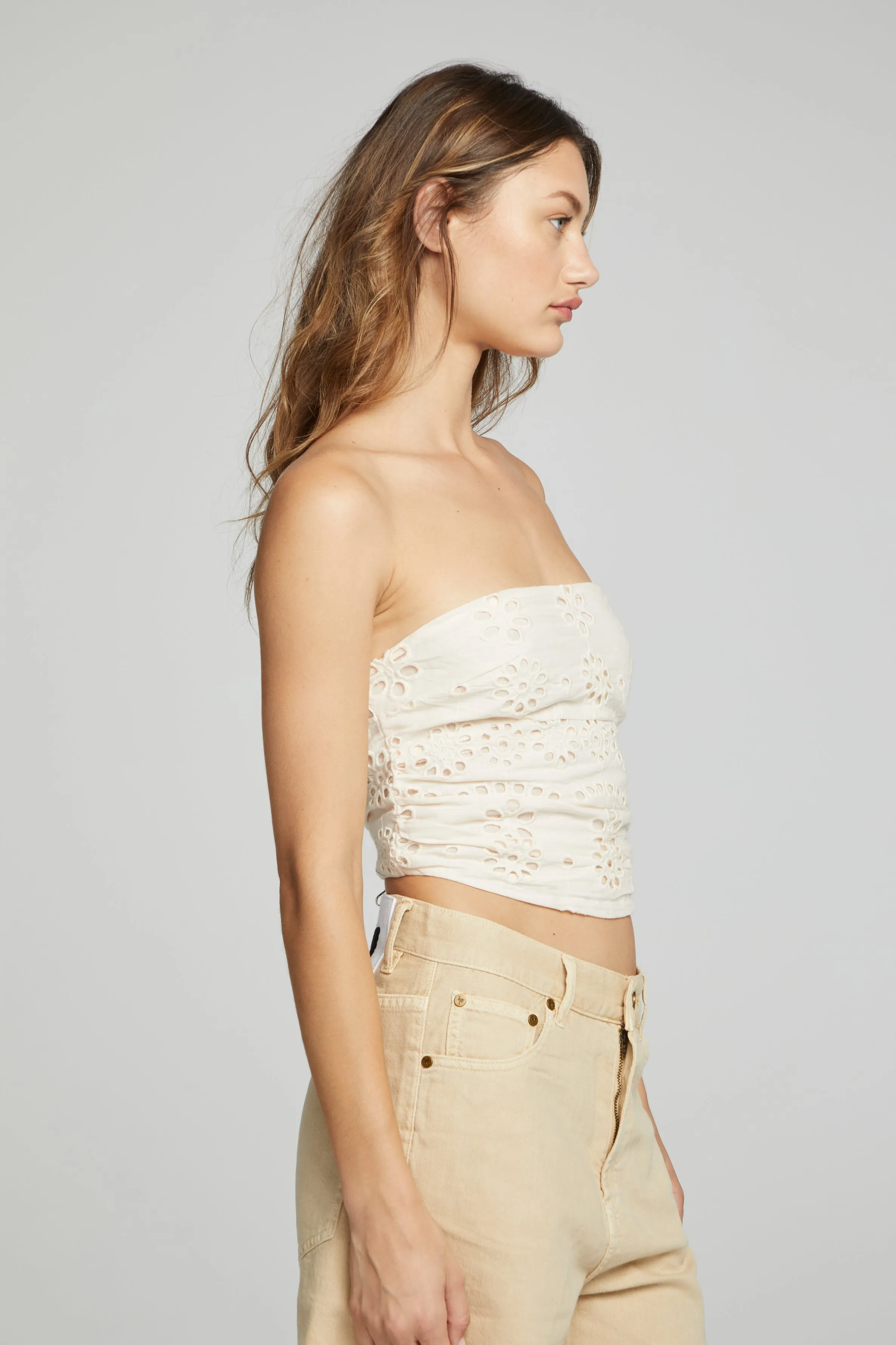 Pier Crop Top - Gardenia sold by Chaser product image thumbnail 5