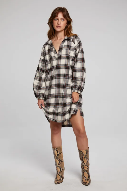 Folk Americana Plaid Mini Dress sold by Chaser