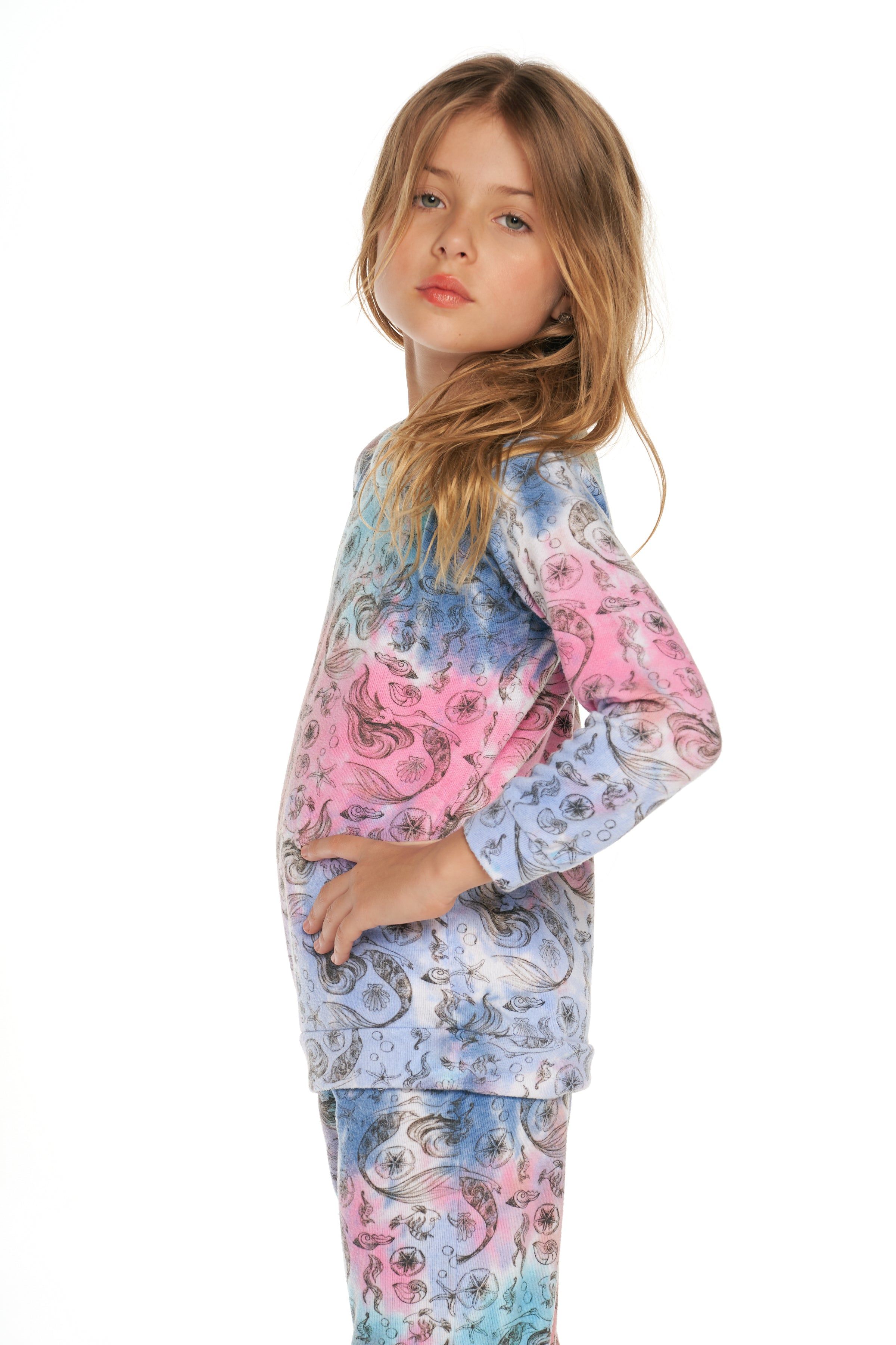 Disney Little Mermaid - Tie Dye Little Mermaid Long Sleeve Top sold by Chaser product image thumbnail 5