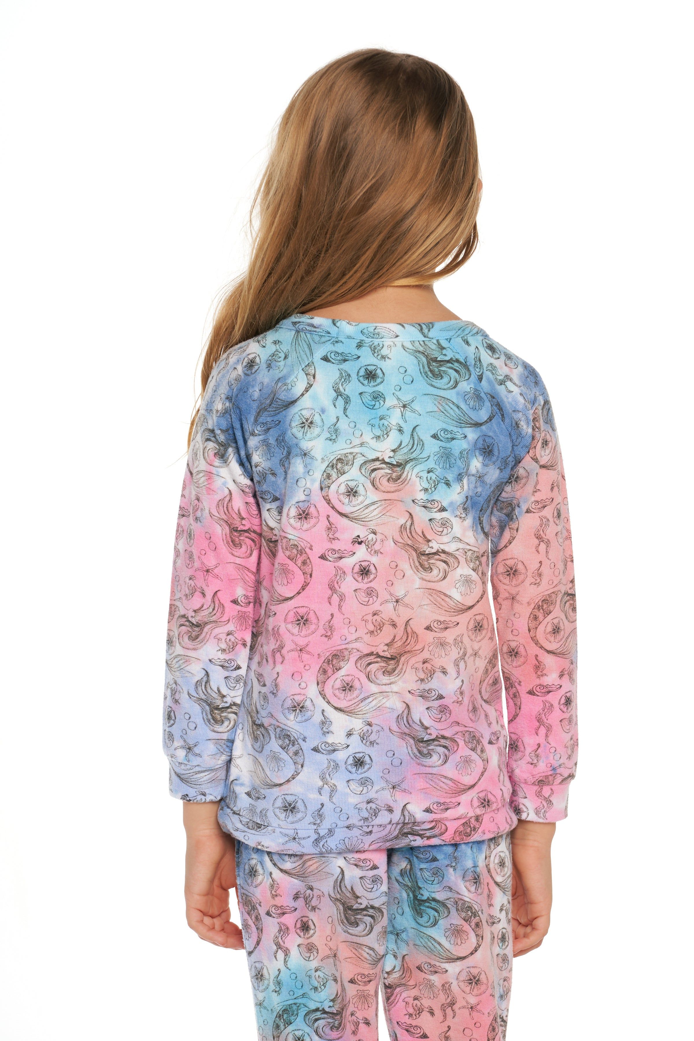 Disney Little Mermaid - Tie Dye Little Mermaid Long Sleeve Top sold by Chaser product image thumbnail 3