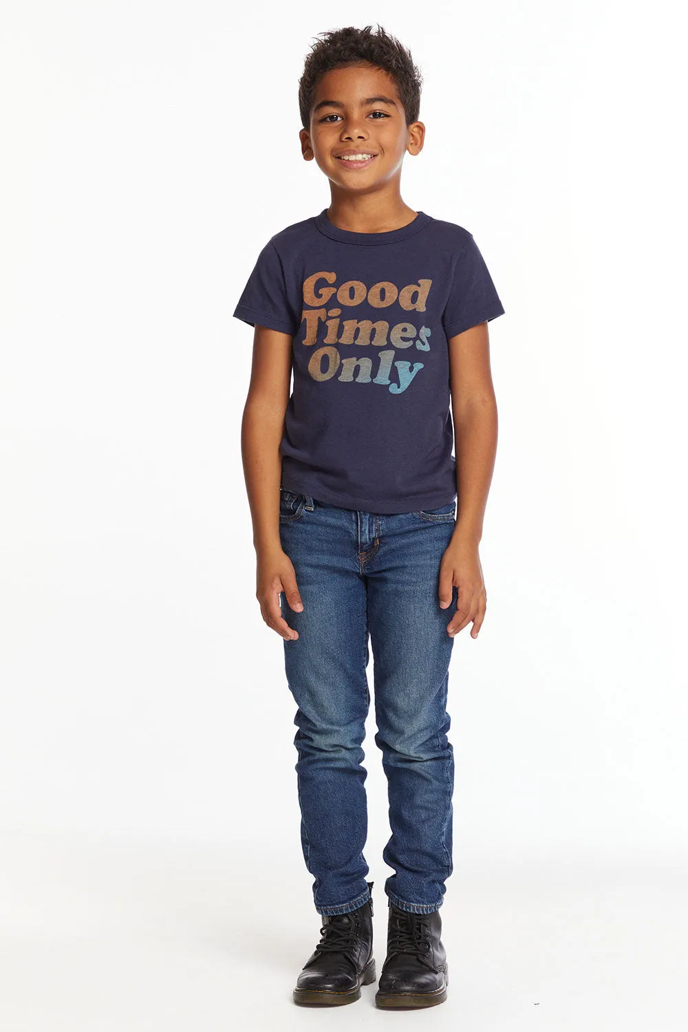 Good Times Only Boys Tee sold by Chaser product image thumbnail 5