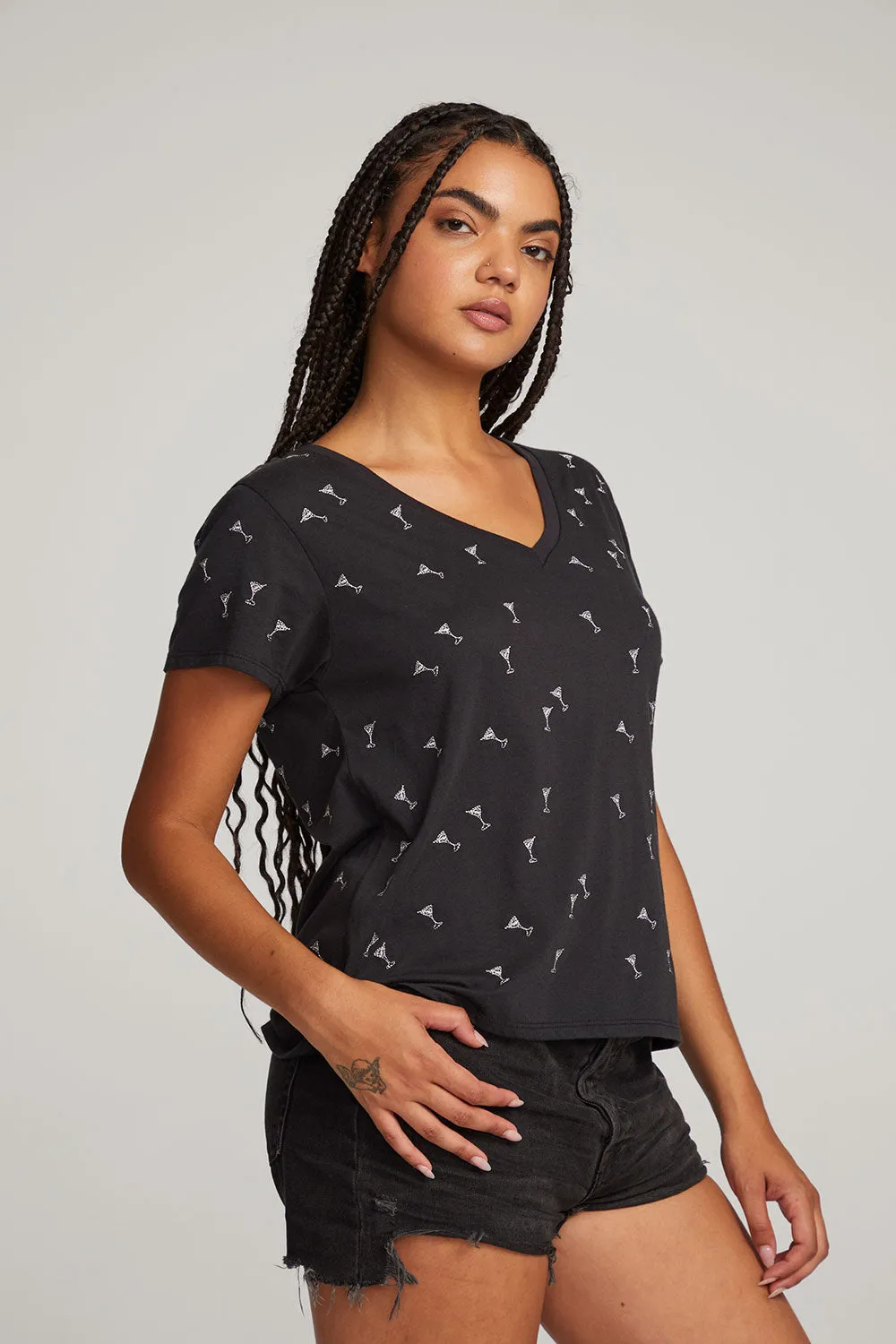 Silver Martinis Tee sold by Chaser product image thumbnail 2