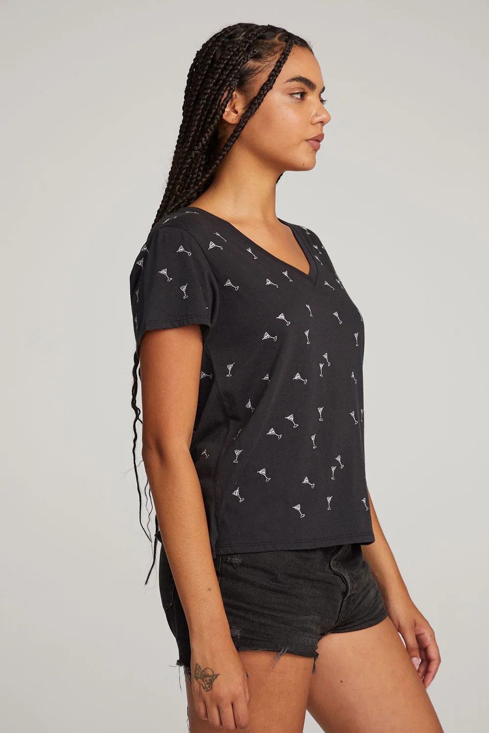 Silver Martinis Tee sold by Chaser product image thumbnail 5