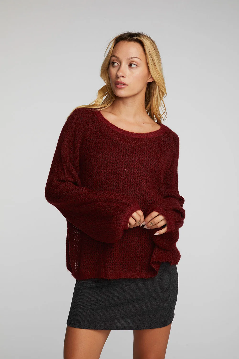 Mohair Sweater Knit Belle Pullover sold by Chaser product image thumbnail 3
