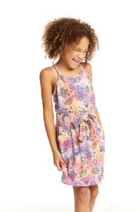 Luna Cosmic Sunset Print Mini Dress sold by Chaser