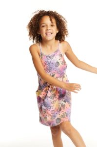 Luna Cosmic Sunset Print Mini Dress sold by Chaser