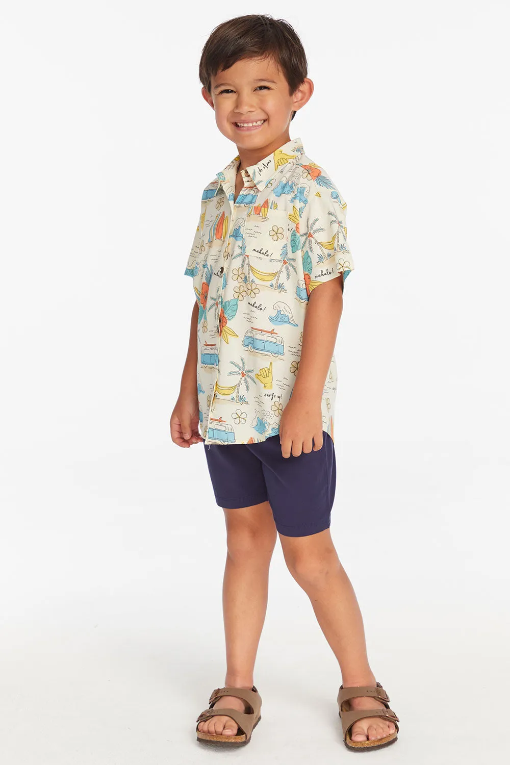 Surf's Up Boys Button Down Tee sold by Chaser product image thumbnail 5
