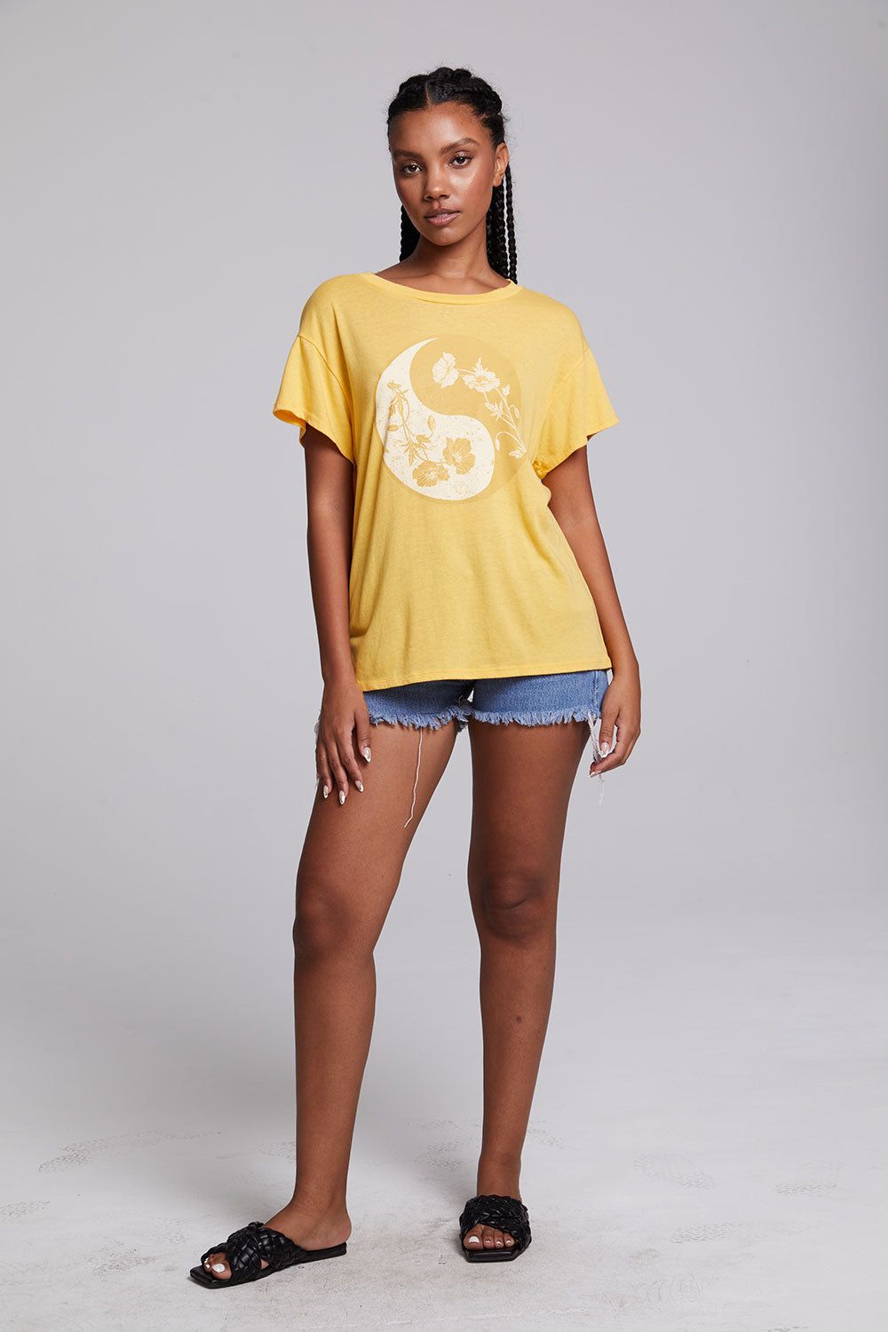 Poppy Yin Yang Crew Neck Tee sold by Chaser product image thumbnail 5