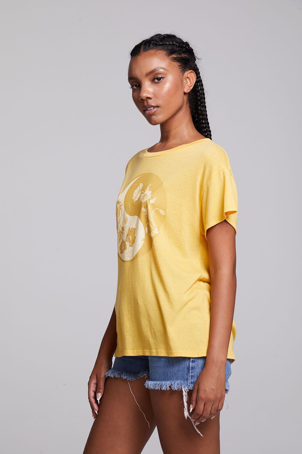 Poppy Yin Yang Crew Neck Tee sold by Chaser product image thumbnail 2