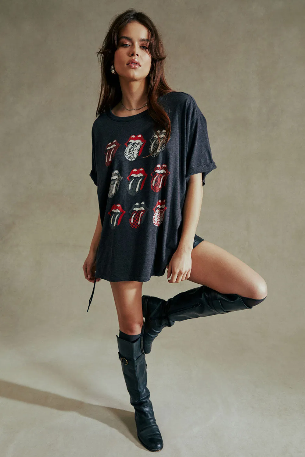 Rolling Stones Multi Logo One Size Tee sold by Chaser