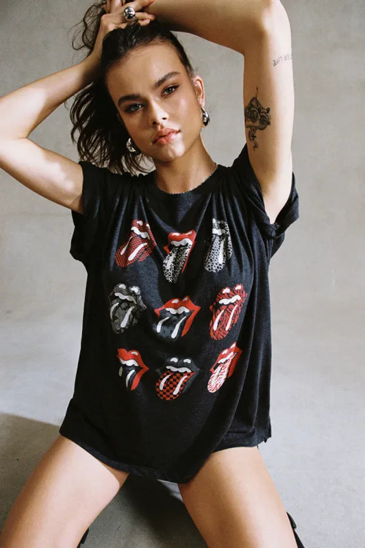 Rolling Stones Multi Logo One Size Tee sold by Chaser