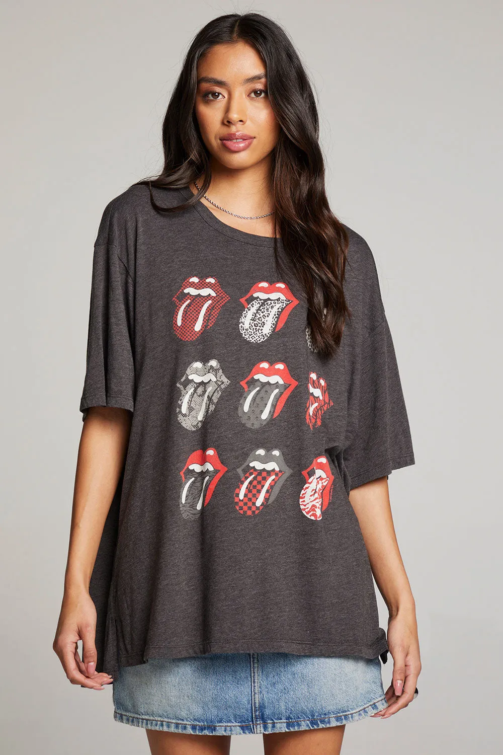 Rolling Stones Multi Logo One Size Tee sold by Chaser product image thumbnail 2