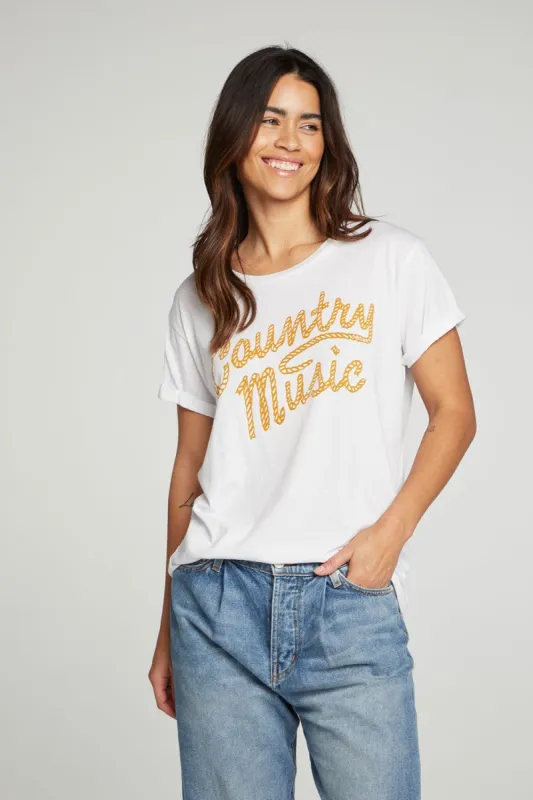 "Country Music" Recycled Vintage Jersey Tee sold by Chaser