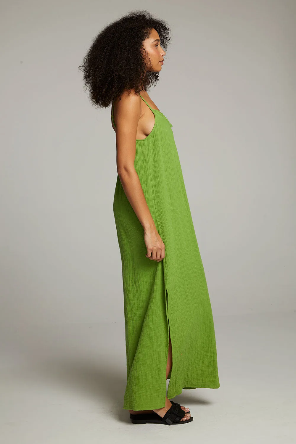 Bull Piquant Green Maxi Dress sold by Chaser product image thumbnail 2