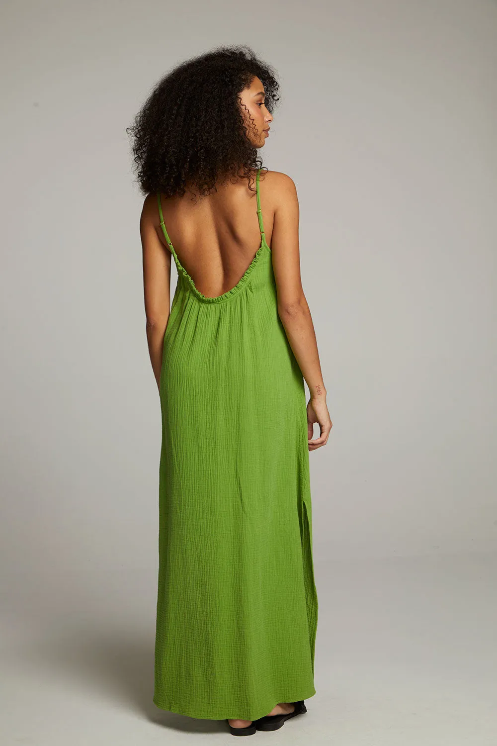 Bull Piquant Green Maxi Dress sold by Chaser product image thumbnail 3