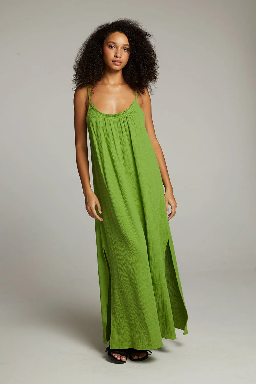 Bull Piquant Green Maxi Dress sold by Chaser product image thumbnail 4