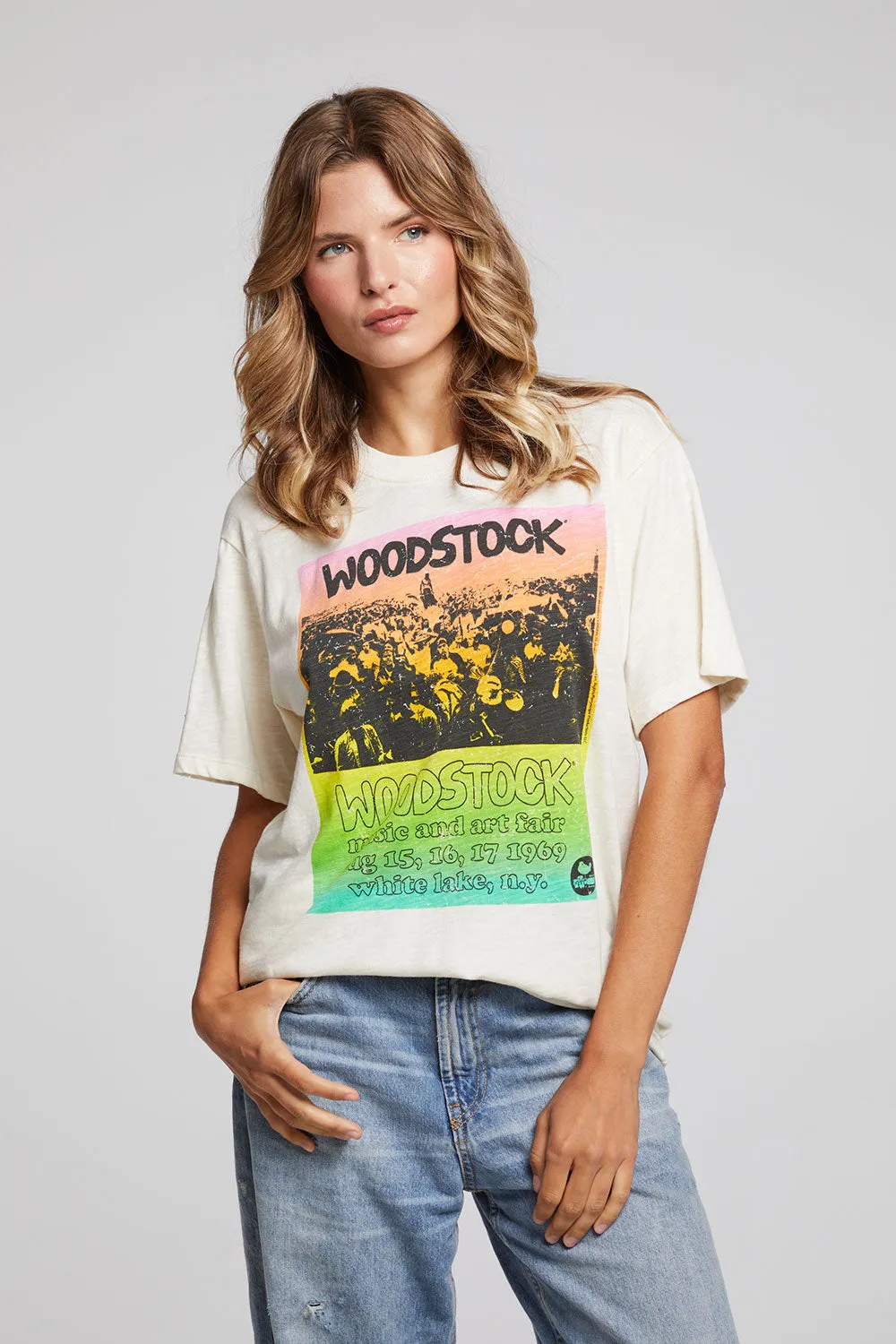 Woodstock Rainbow Poster Tee sold by Chaser